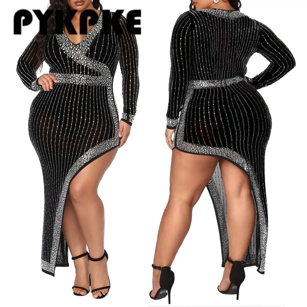 Женское платье с V-образным вырезом, большие размеры
Женское платье с V-образным вырезом, большие размеры