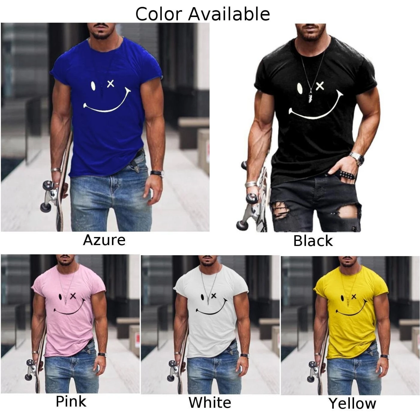 Men Casual Loose 3D Funny Print Short Sleeve Tops Gym Fitness Workout Hoodie T-Shirts Men Smile Print Cute Shirt Summer
Men Casual Loose 3D Funny Print Short Sleeve Tops Gym Fitness Workout Hoodie T-Shirts Men Smile Print Cute Shirt Summer