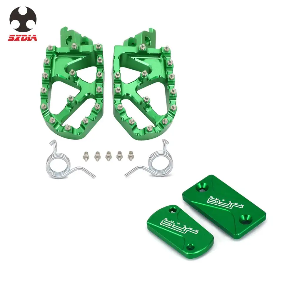 Motorcycle CNC Front Rear Brake Reservoir Covers Lengthen Foot peg Footpegs Pedal For KX250F KX250 KX450F KLX450R 2006-2020
Motorcycle CNC Front Rear Brake Reservoir Covers Lengthen Foot peg Footpegs Pedal For KX250F KX250 KX450F KLX450R 2006-2020