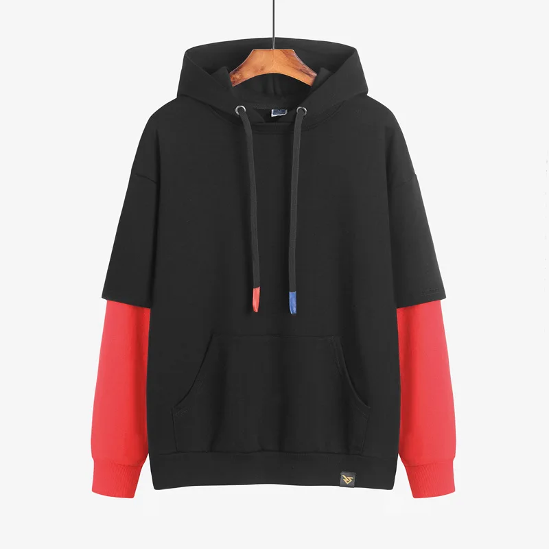 Men's Sweatshirt New Japanese Pure Cotton Fake Two-piece Fashion Brand Stitching Hooded Sweatshirt Men's Clothing
Men's Sweatshirt New Japanese Pure Cotton Fake Two-piece Fashion Brand Stitching Hooded Sweatshirt Men's Clothing