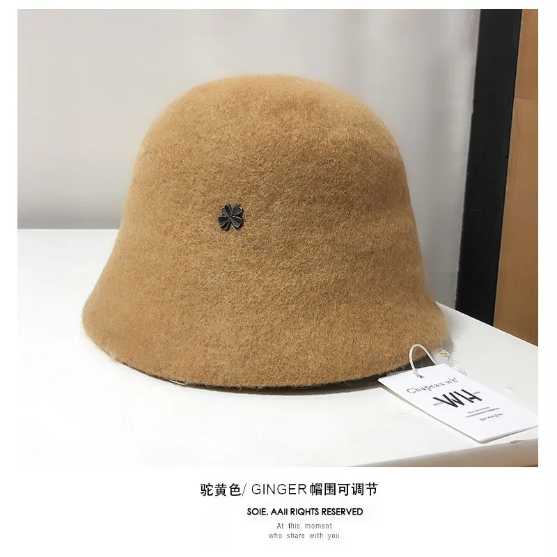 Japanese Pure Wool Fisherman's Hat. Women's Autumn and Winter Fashion Literary Basin Hat. Korean Style Small Bucket Cap
Japanese Pure Wool Fisherman's Hat. Women's Autumn and Winter Fashion Literary Basin Hat. Korean Style Small Bucket Cap