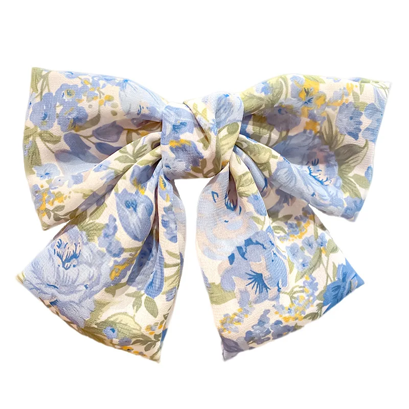 Summer Bohemian Floral Bow Hairpin Chiffon Floral Bow Hairpin, Women's Accessories Spring Clip
Summer Bohemian Floral Bow Hairpin Chiffon Floral Bow Hairpin, Women's Accessories Spring Clip