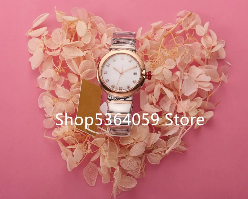 Часы наручные женские кварцевые с перламутровым циферблатом модные роскошные со