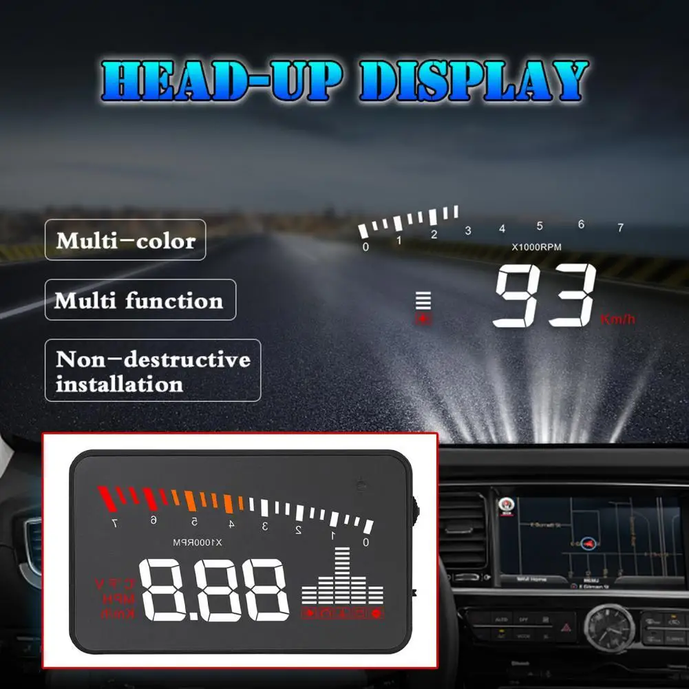 Stable Portable Car OBD2 Head-Up Gauge Durable Digital Speedometer High Performance for Car
Stable Portable Car OBD2 Head-Up Gauge Durable Digital Speedometer High Performance for Car
