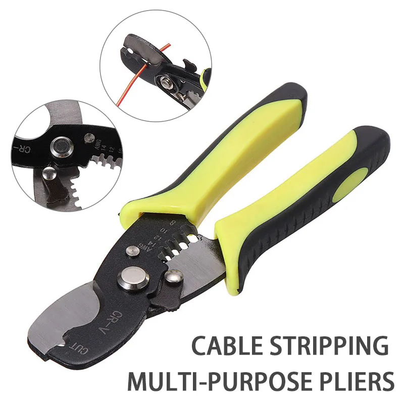 1pc Automatic Cable Wire Stripper Manual Crimping Tool 14 12 10 8 Adjustable Hand Pliers Cutter Multi-function Home Repair Tools
1pc Automatic Cable Wire Stripper Manual Crimping Tool 14 12 10 8 Adjustable Hand Pliers Cutter Multi-function Home Repair Tools