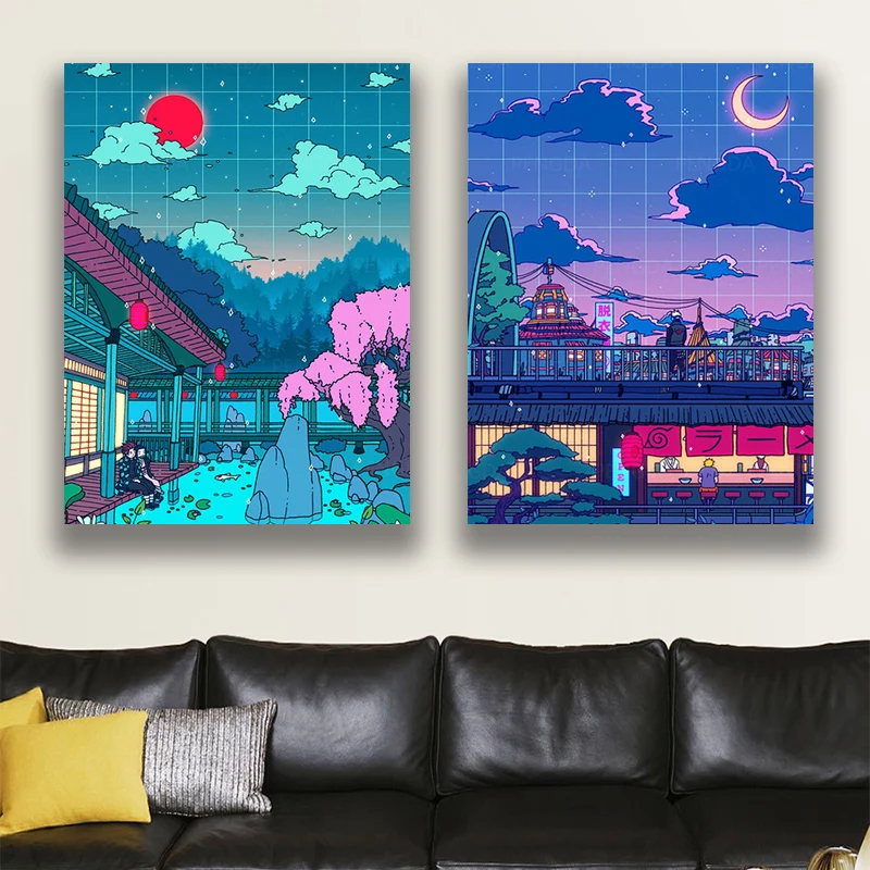 Canvas Wall Art HD Cartoon View Street Prints Poster Home Decoration Night Tree Cute Painting For Bedroom Modular Pictures Frame
Canvas Wall Art HD Cartoon View Street Prints Poster Home Decoration Night Tree Cute Painting For Bedroom Modular Pictures Frame