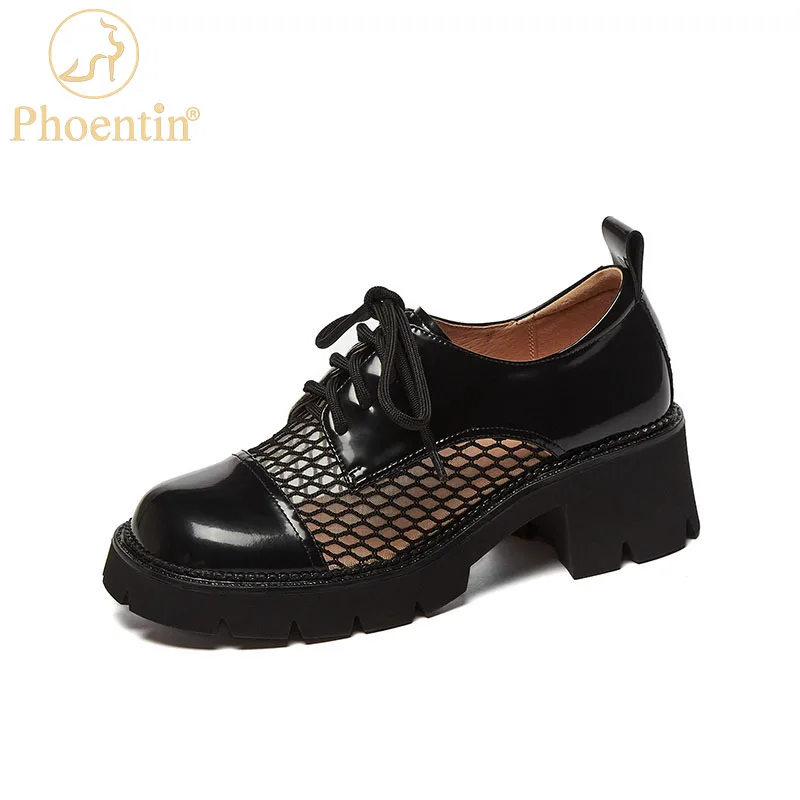 Phoentin Thick Platform Casual mesh Lace Up Women Shoes 2021 Summer Fashion Genuine Leather High Heels Round Toe Pumps FT1556
Phoentin Thick Platform Casual mesh Lace Up Women Shoes 2021 Summer Fashion Genuine Leather High Heels Round Toe Pumps FT1556
