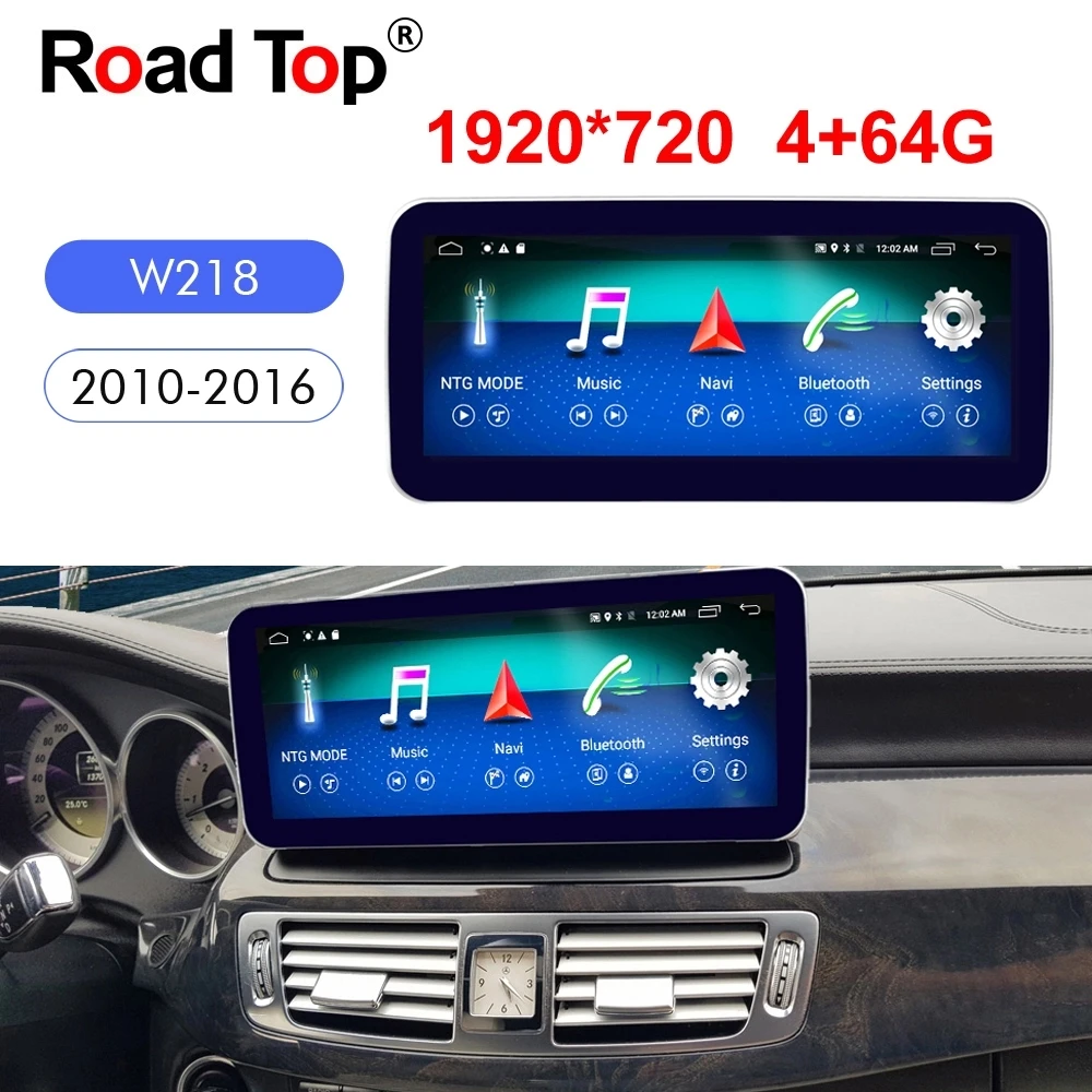 10 25 "Android Восьмиядерный 4G + 64G навигационный дисплей для Benz CLS Class 2010 2012 сенсорный