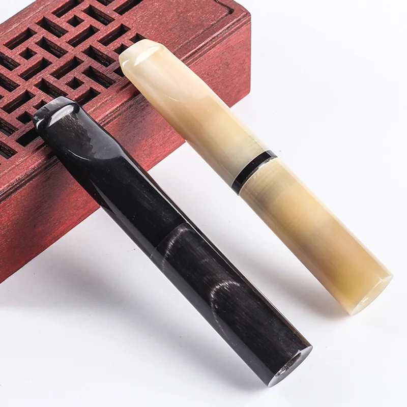 9mm Natural Horn Double Filtration Tobacco Tar Filter Cigarette Holder Recyclable Health Smoking Mouthpiece Gadgets For Men
9mm Natural Horn Double Filtration Tobacco Tar Filter Cigarette Holder Recyclable Health Smoking Mouthpiece Gadgets For Men