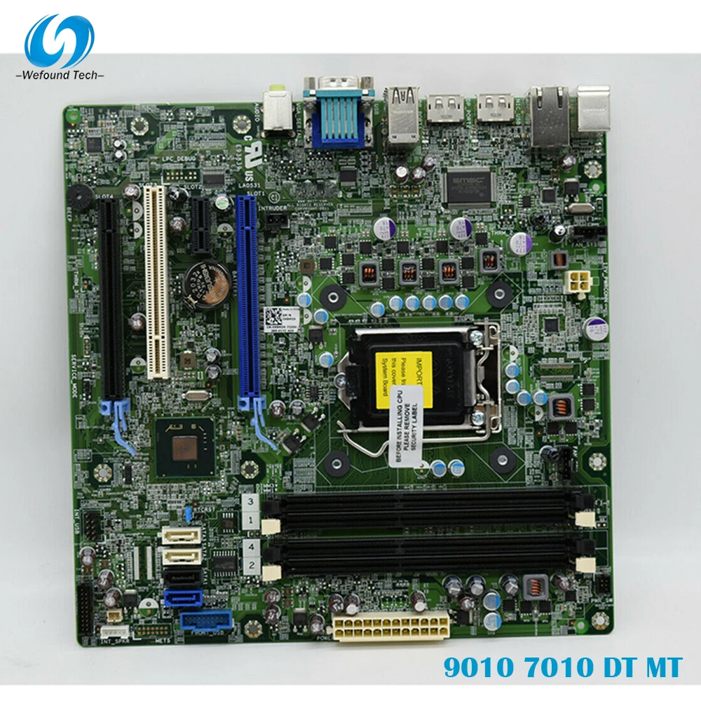 Desktop Motherboard For Optiplex 9010 7010 DT MT KRC95 YXT71 GY6Y8 M9KCM J32FG Q77 LGA1155 System Board Fully Tested
Desktop Motherboard For Optiplex 9010 7010 DT MT KRC95 YXT71 GY6Y8 M9KCM J32FG Q77 LGA1155 System Board Fully Tested