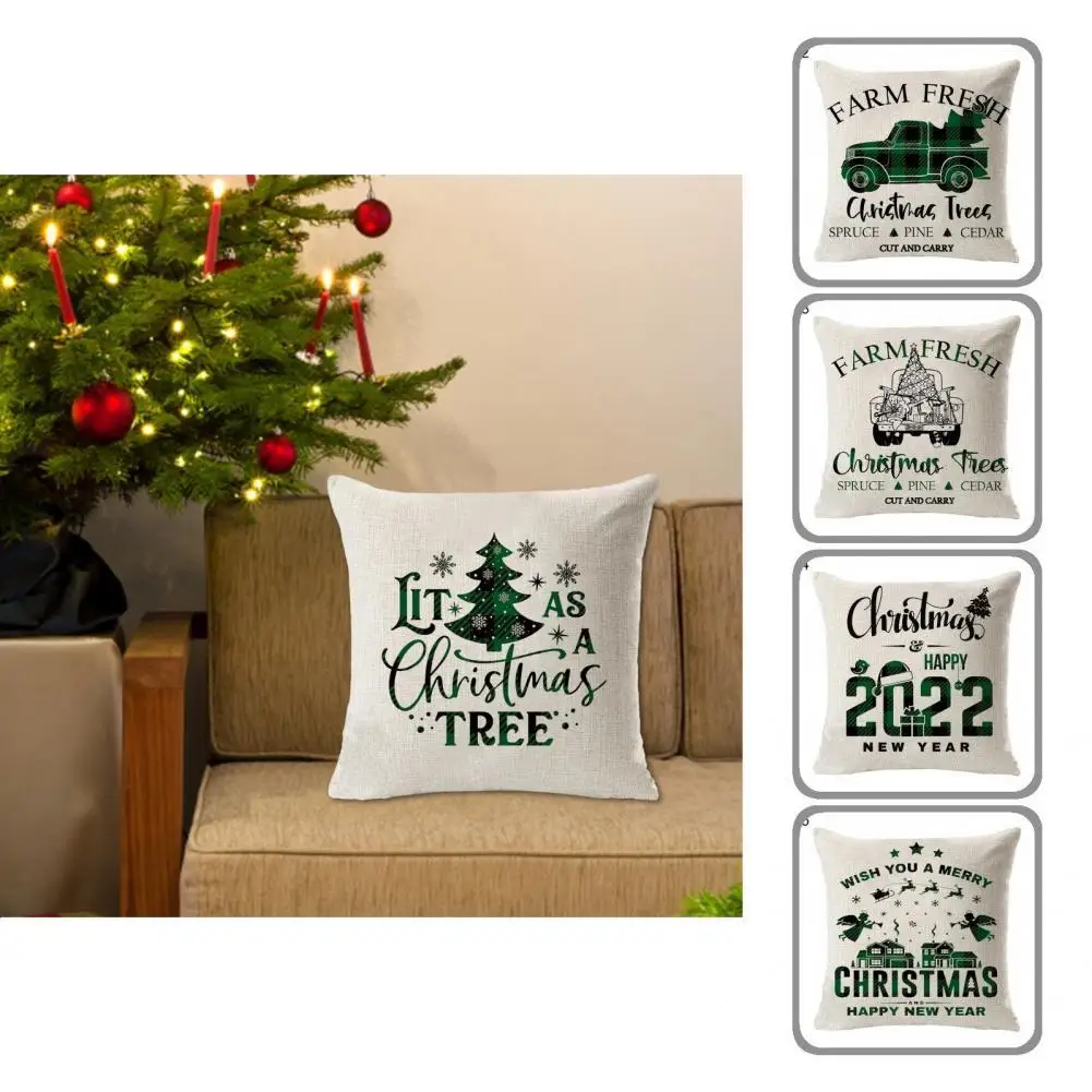 Useful Cushion Cover Eye-catching Flax Cushion Case Bright Color Christmas-Themed Pillow Case for Home Cushion Cover
Useful Cushion Cover Eye-catching Flax Cushion Case Bright Color Christmas-Themed Pillow Case for Home Cushion Cover