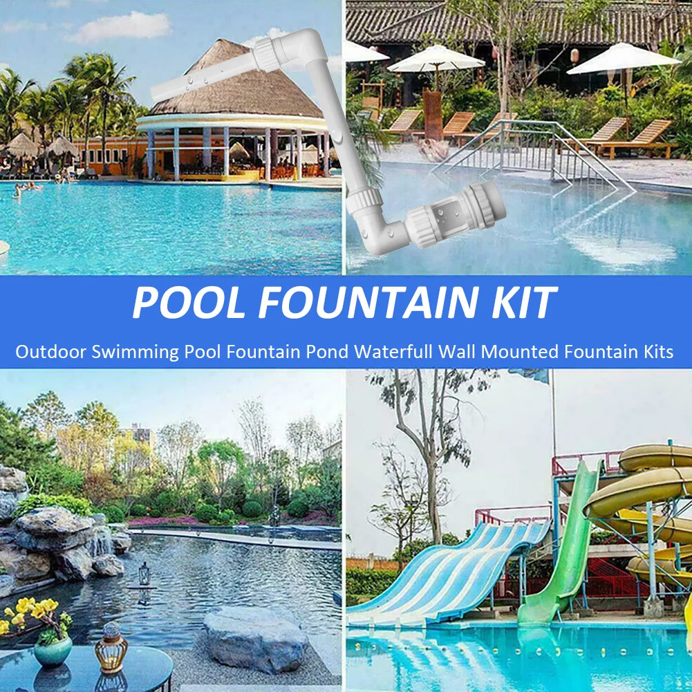 Outdoor Swimming Pool Pond Waterfall Fountain Kits Wall Mounted Fountain PVC Swimming Pool Accessories Device Decoration
Outdoor Swimming Pool Pond Waterfall Fountain Kits Wall Mounted Fountain PVC Swimming Pool Accessories Device Decoration