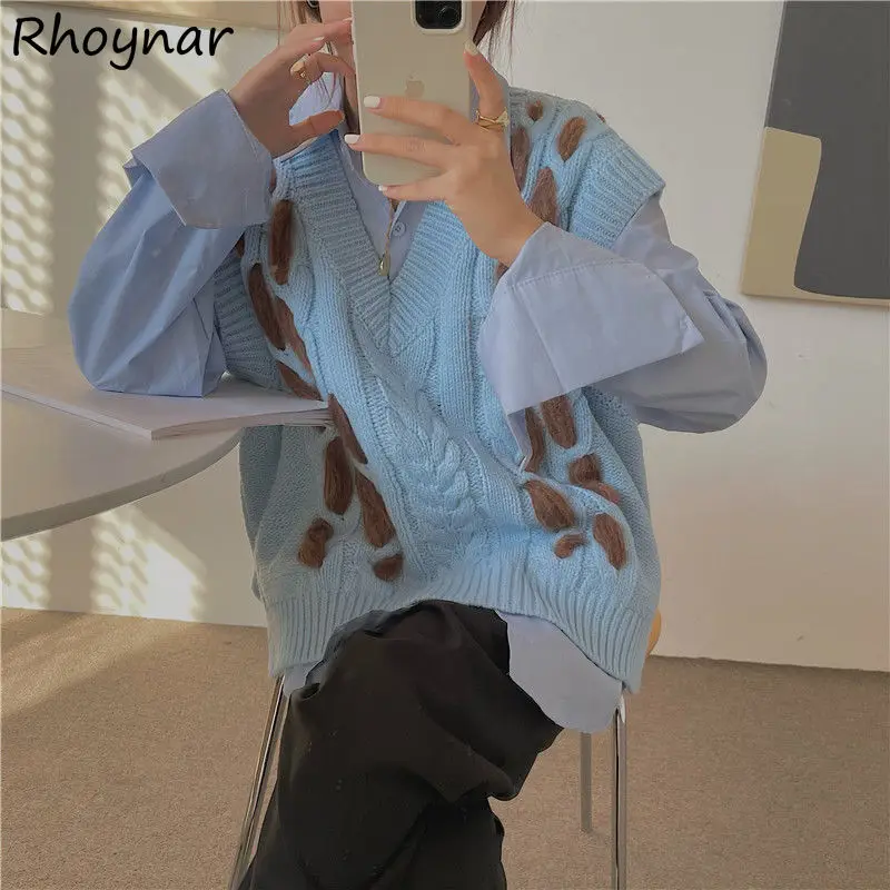 Sweater Vest Women Retro Patchwork Loose Sleeveless Autumn Fashion Elegant Lovely Knitted Hot Selling Ladies All Match Girls New
Sweater Vest Women Retro Patchwork Loose Sleeveless Autumn Fashion Elegant Lovely Knitted Hot Selling Ladies All Match Girls New