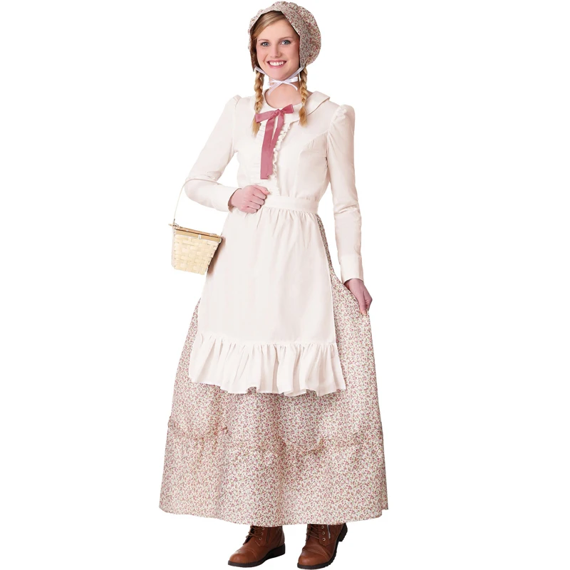 Carnival Halloween Lady Little House On The Prairie Costume Thanksgiving European Village Maid Cosplay Fancy Party Dress
Carnival Halloween Lady Little House On The Prairie Costume Thanksgiving European Village Maid Cosplay Fancy Party Dress