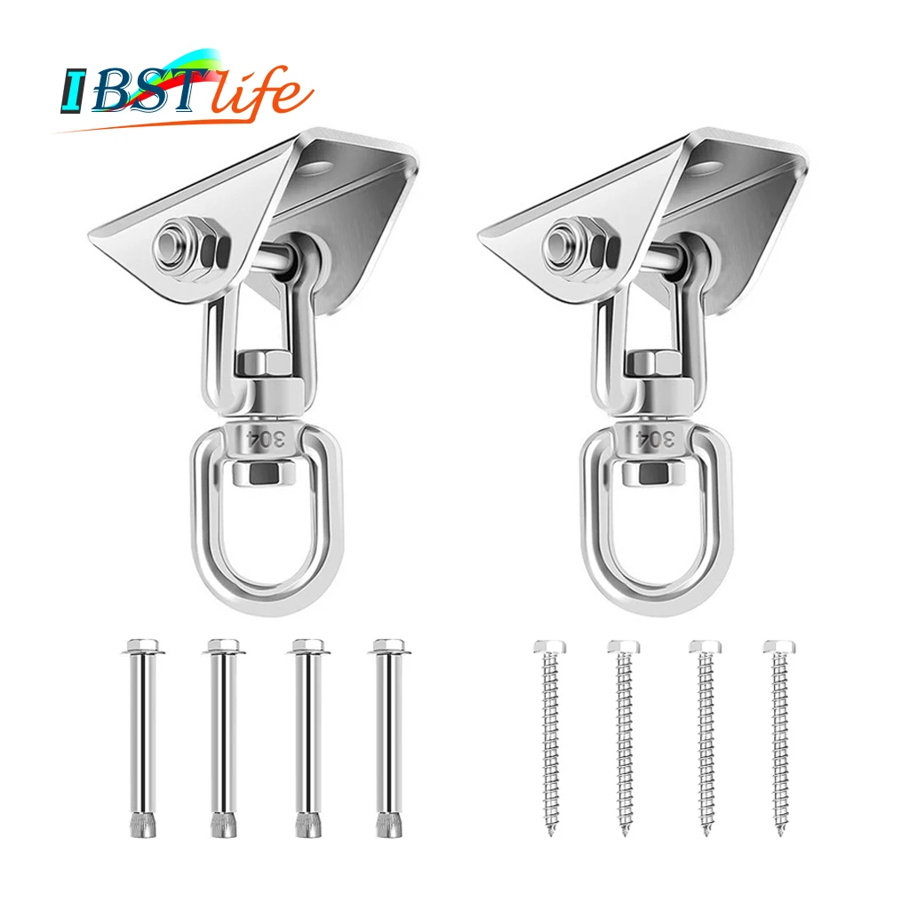 2PCS Swing Hangers Suspension Hooks 2204 LB 360 Rotate Swing Hooks Playground Porch Yoga Seat Hammock Chair Sandbag Sets 
2PCS Swing Hangers Suspension Hooks 2204 LB 360 Rotate Swing Hooks Playground Porch Yoga Seat Hammock Chair Sandbag Sets