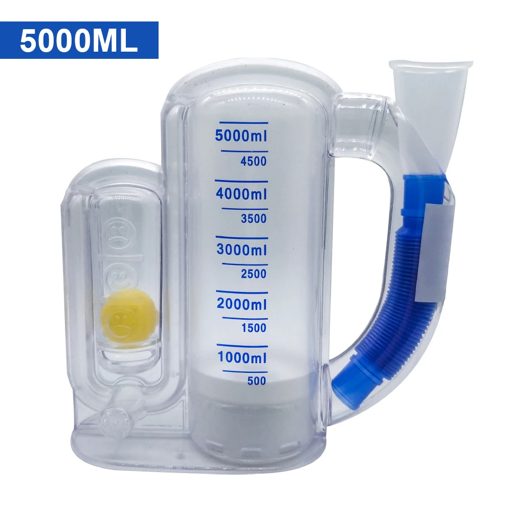 3000/5000ml Volumetric Breathing Trainer Single ball Meter Spirometry Trainer Lung Function Exerciser Workout Equipment for
3000/5000ml Volumetric Breathing Trainer Single ball Meter Spirometry Trainer Lung Function Exerciser Workout Equipment for