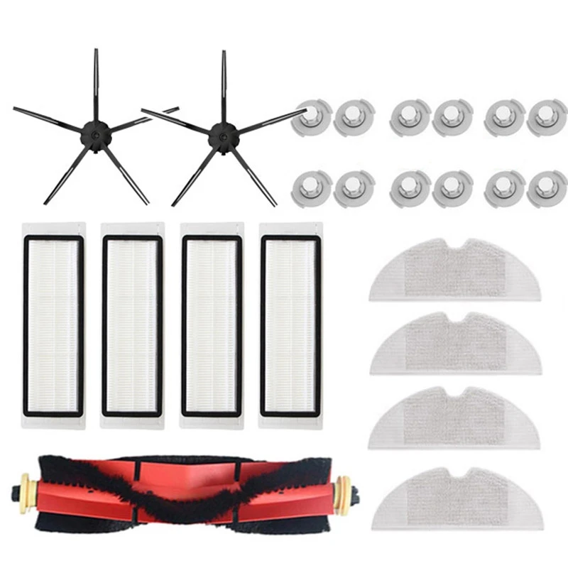 23Pcs Parts for XiaoMi Roborock S5 Max S50 S6 Accessories Vacuum Cleaner Parts HEPA Filter Main Brush Side Brush
23Pcs Parts for XiaoMi Roborock S5 Max S50 S6 Accessories Vacuum Cleaner Parts HEPA Filter Main Brush Side Brush