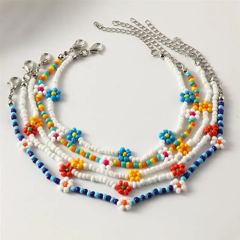 1pc Bohemian Style Anklet Beaded Decor Handmade Floral Bohemian Anklet Foot Bracelet For Women Girls Jewelry Accessories
1pc Bohemian Style Anklet Beaded Decor Handmade Floral Bohemian Anklet Foot Bracelet For Women Girls Jewelry Accessories