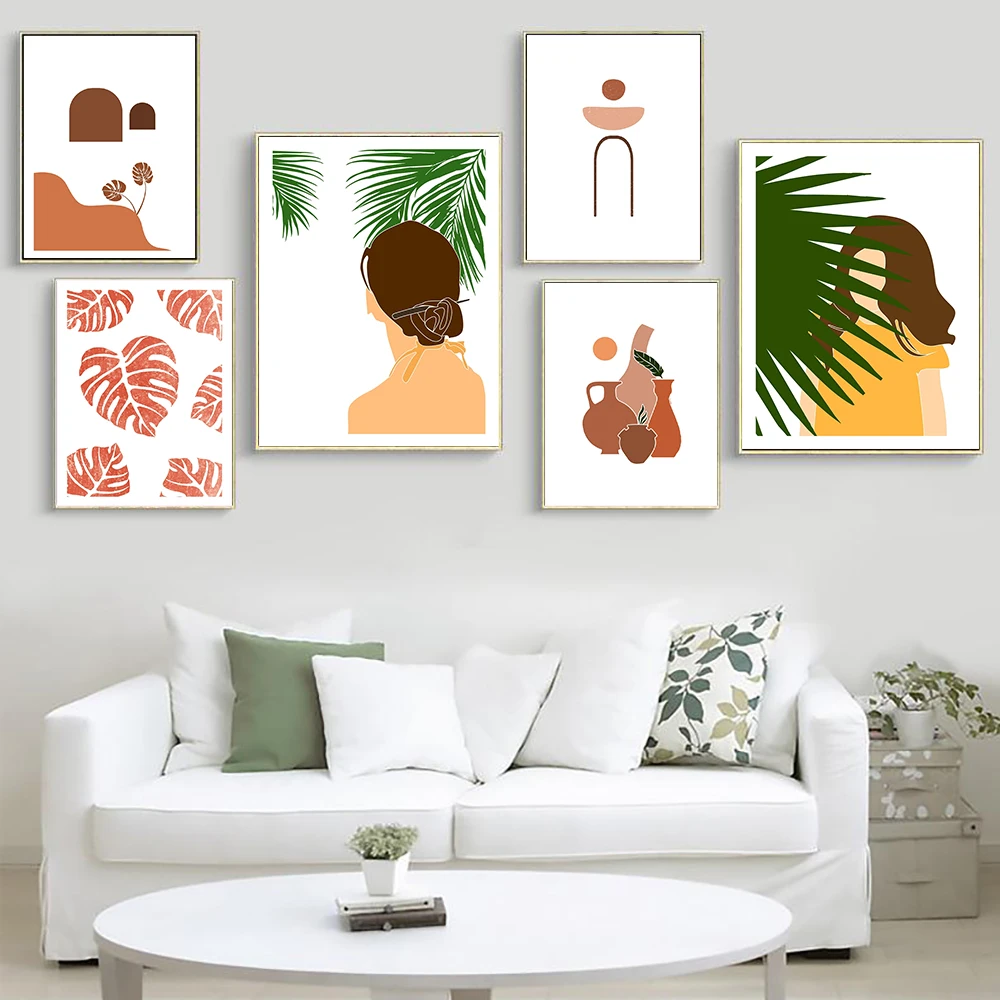 Tropical Plants Leaves Posters Geometry Abstract line Girl Pictures Nordic Wall Art Print Paintings For Living Room Home Decor
Tropical Plants Leaves Posters Geometry Abstract line Girl Pictures Nordic Wall Art Print Paintings For Living Room Home Decor