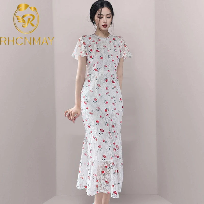 New 2021 Summer Women Fashion Mermaid Dress Elegant Quality Vestidos Printing Lady Party Dresses Short Sleeve O Neck Lace Dress
New 2021 Summer Women Fashion Mermaid Dress Elegant Quality Vestidos Printing Lady Party Dresses Short Sleeve O Neck Lace Dress