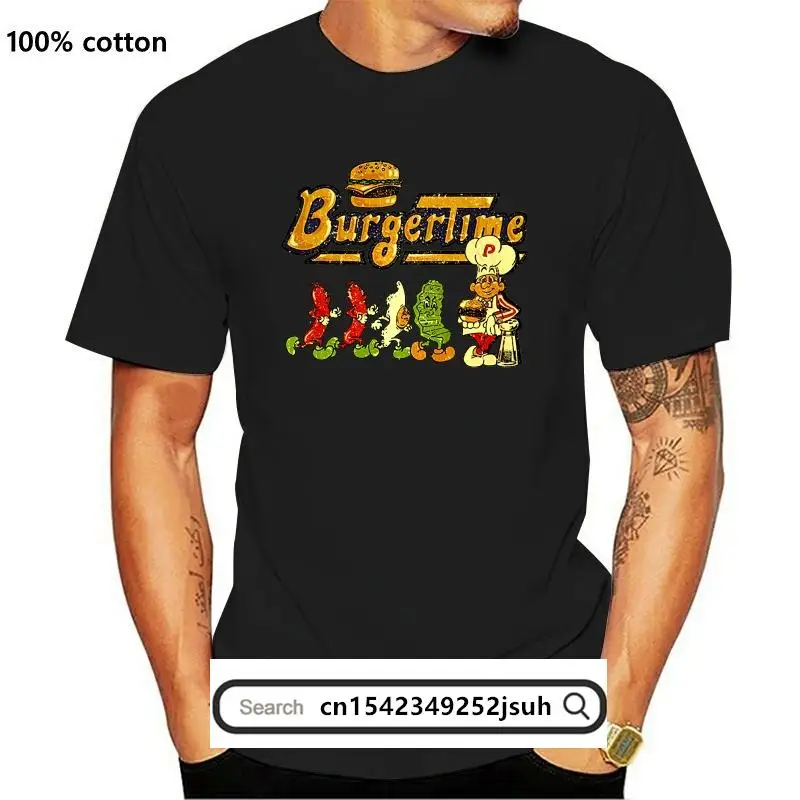 New Burger Time T-Shirt Retro 80'S Arcade Video Game Vintage 100% Cotton Graphic Tee Top Quality Tee Shirt
New Burger Time T-Shirt Retro 80'S Arcade Video Game Vintage 100% Cotton Graphic Tee Top Quality Tee Shirt