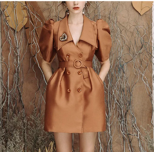 Fashion Dress 2021 Autumn Elegant Blazer Collar Double Breasted Slim Waist Ladies Vintage Dress New Arrive
Fashion Dress 2021 Autumn Elegant Blazer Collar Double Breasted Slim Waist Ladies Vintage Dress New Arrive