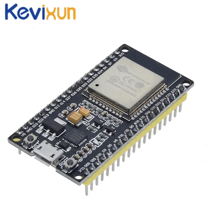 ESP-32 ESP32 Wireless WiFi Bluetooth Development Board 2.4GHz CP2102 Micro USB Dual Core Module ESP-32S Similar ESP8266
ESP-32 ESP32 Wireless WiFi Bluetooth Development Board 2.4GHz CP2102 Micro USB Dual Core Module ESP-32S Similar ESP8266