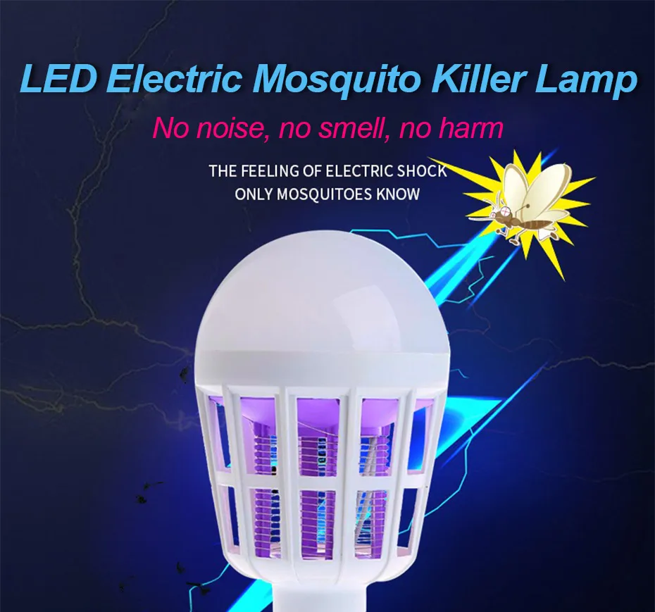 Electric USB Mosquito Killer Bulb Light Bug Insect Killer Anti Mosquito Fly UV Repellent Lamp
Electric USB Mosquito Killer Bulb Light Bug Insect Killer Anti Mosquito Fly UV Repellent Lamp