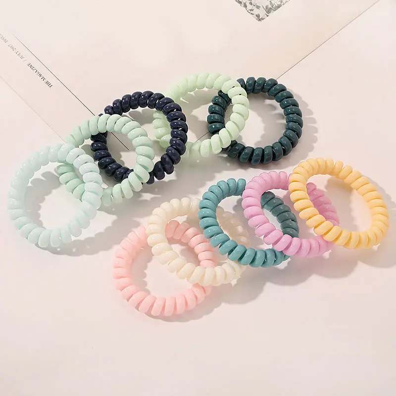 Seamless Hair Rope Telephone Wire Line Hair Ring Transparent Matte Frosted Matte Rubber Bands Ponytail Holder Hair Scrunchie
Seamless Hair Rope Telephone Wire Line Hair Ring Transparent Matte Frosted Matte Rubber Bands Ponytail Holder Hair Scrunchie