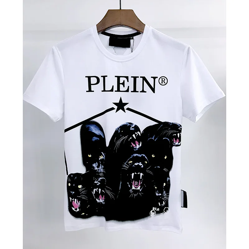 2022 S/S short sleeve t-shirt men's animal print PP European and American fashion pure cotton summer pied plein round neck top
2022 S/S short sleeve t-shirt men's animal print PP European and American fashion pure cotton summer pied plein round neck top