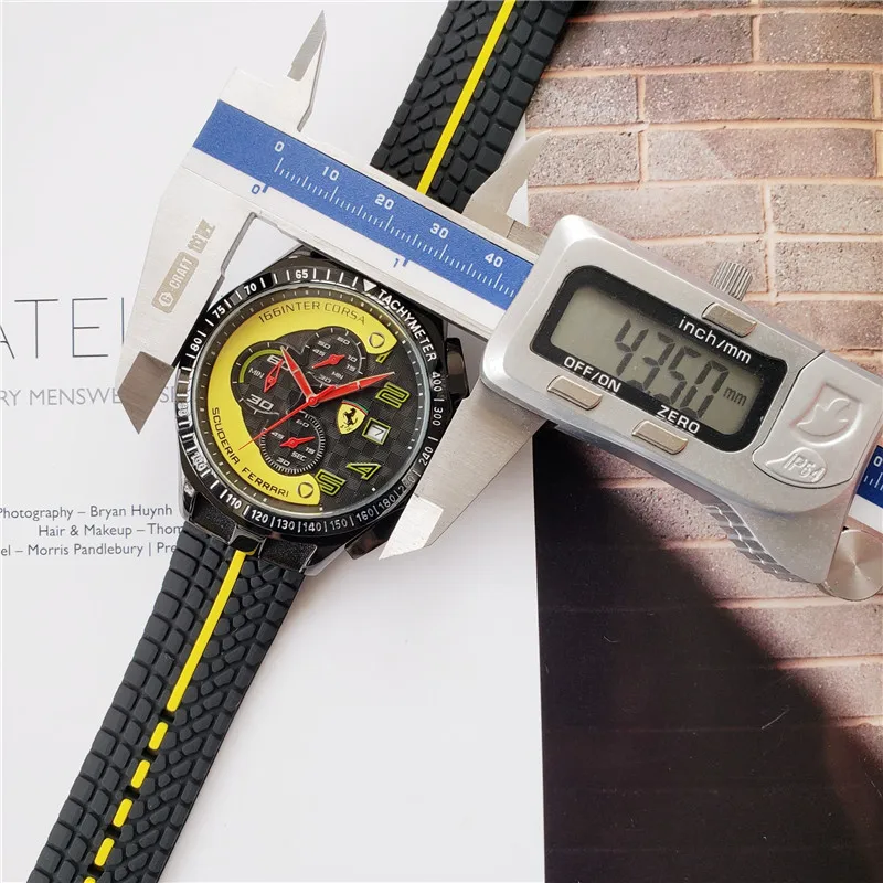 Ferrari Brand Men's Watch Waterproof Chronograph Wristwatches Top Quality Quartz Timepiece Wholesale
Ferrari Brand Men's Watch Waterproof Chronograph Wristwatches Top Quality Quartz Timepiece Wholesale