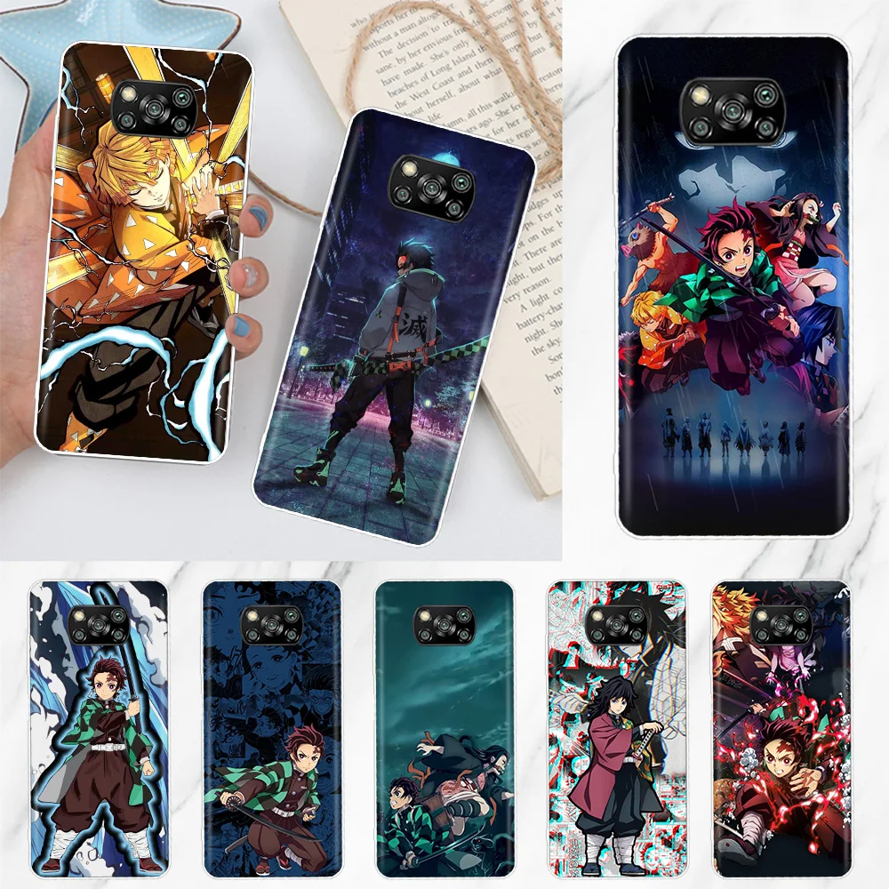 Demon Slayer No Yaiba Anime Case Coque For Xiaomi Poco X3 Pro F3 M3 F1 X3 NFC M2 Mi 11 Lite 11 Ultra Note 10 Pro 9T Cover Funda 
Demon Slayer No Yaiba Anime Case Coque For Xiaomi Poco X3 Pro F3 M3 F1 X3 NFC M2 Mi 11 Lite 11 Ultra Note 10 Pro 9T Cover Funda