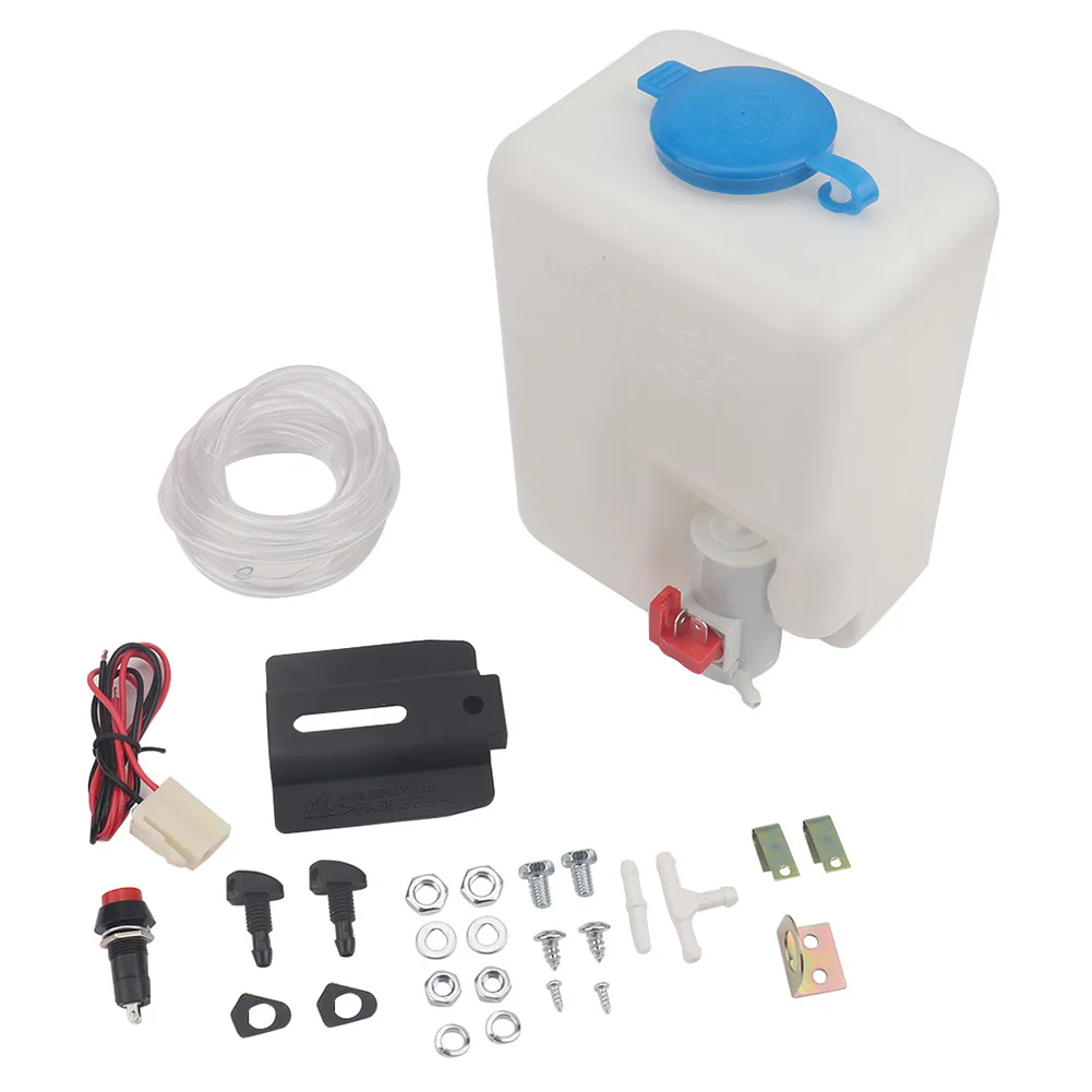 12V Windshield Wiper Washer Fluid Bottle 1.5L Universal Windscreen Water Reservoir Tank Hose Jet Switch Full Set
12V Windshield Wiper Washer Fluid Bottle 1.5L Universal Windscreen Water Reservoir Tank Hose Jet Switch Full Set