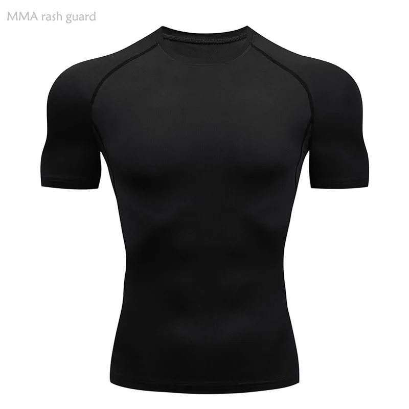 Men's Top Black Round Neck T-shirt Compression Shirt Bodybuilding T-Shirt MMA Training Muscle Shirt Running Workout clothing
Men's Top Black Round Neck T-shirt Compression Shirt Bodybuilding T-Shirt MMA Training Muscle Shirt Running Workout clothing