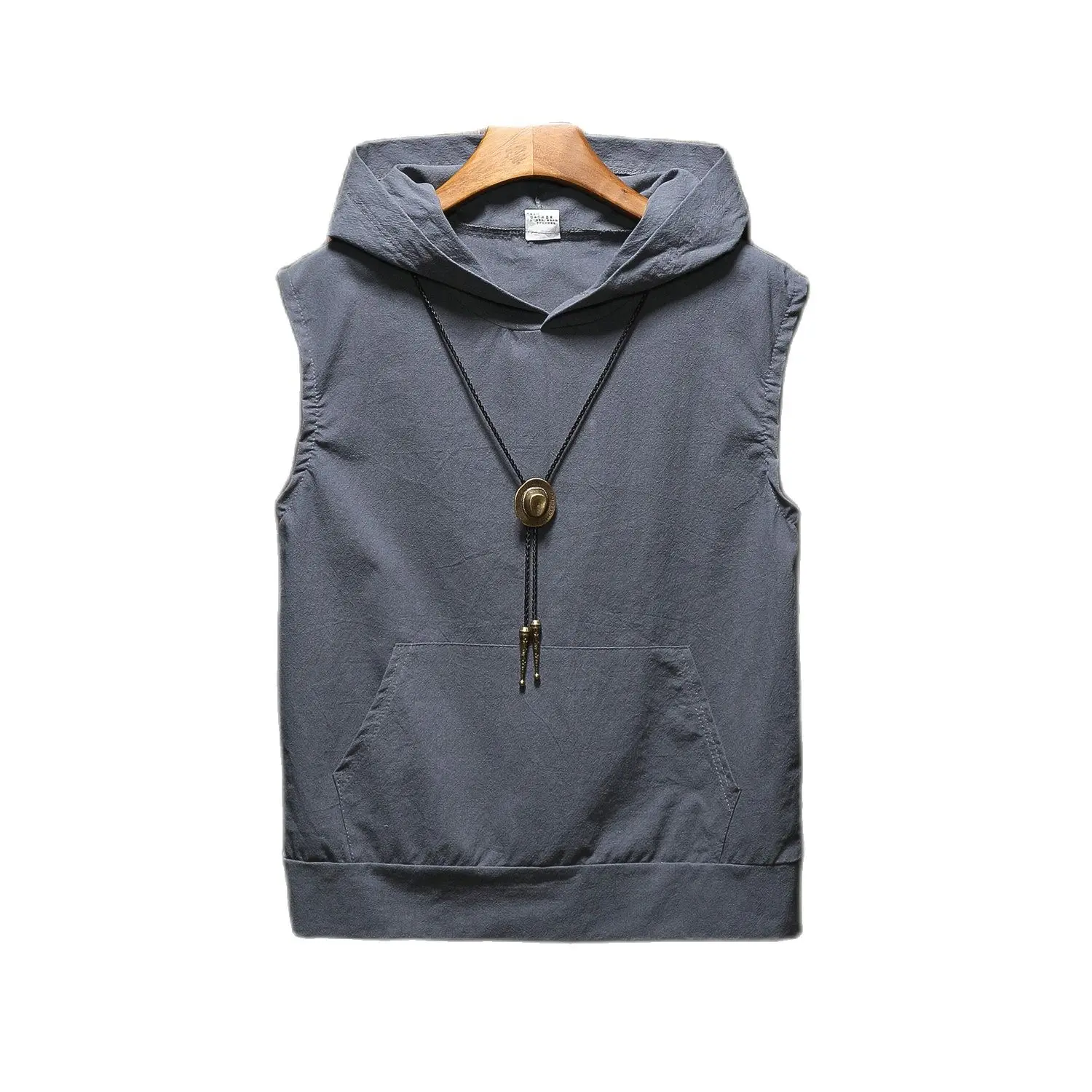 Men's New Summer, Cotton And Linen Sleeveless Hoodie, Pullovers, Solid Color, Pocket Trim, Three Colors, M-5XL, Casual Jacket, A
Men's New Summer, Cotton And Linen Sleeveless Hoodie, Pullovers, Solid Color, Pocket Trim, Three Colors, M-5XL, Casual Jacket, A