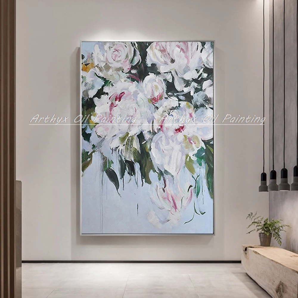 Arthyx Large Size Hand Painted Flower Oil Paintings On Canvas Wall Picture Modern Pop Art Poster For Living Room Home Decoration
Arthyx Large Size Hand Painted Flower Oil Paintings On Canvas Wall Picture Modern Pop Art Poster For Living Room Home Decoration