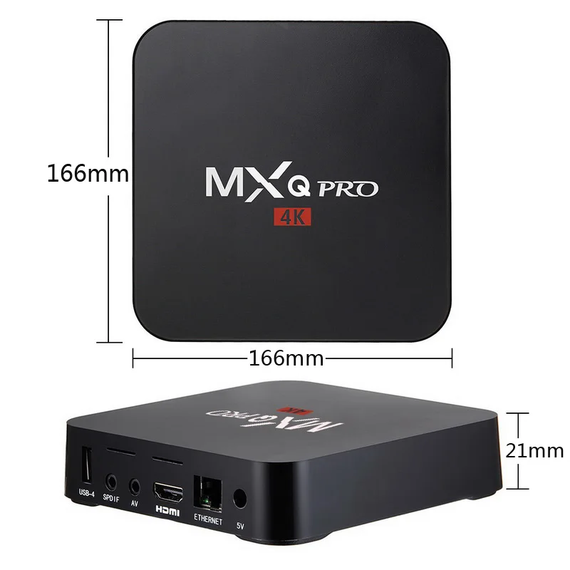 Приставка Смарт ТВ MXQ PRO 4K HD RK3228A 2 + 16 ГБ Android 10 0 Wi Fi 4 ГГц|ТВ-приставки и медиаплееры| |