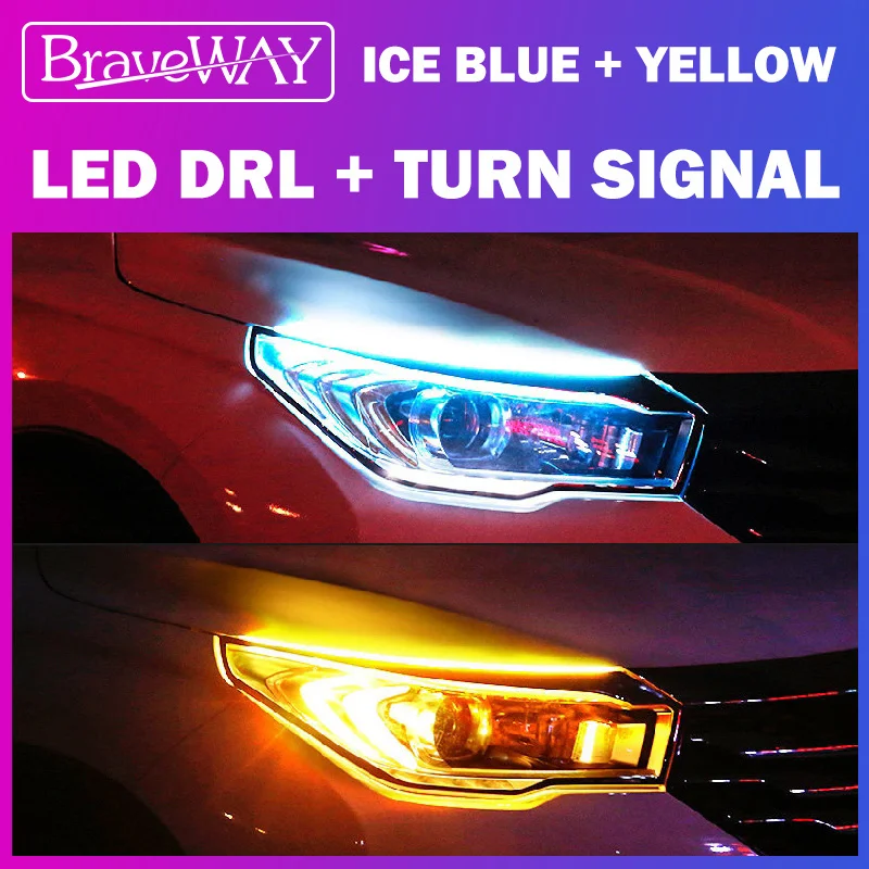 BraveWAY Flash LED Turn Signal(Yellow) + DRL (White/Blue) LED Lamps Waterproof Car Stickers DayLight T10 LED W5W Car Accessories
BraveWAY Flash LED Turn Signal(Yellow) + DRL (White/Blue) LED Lamps Waterproof Car Stickers DayLight T10 LED W5W Car Accessories