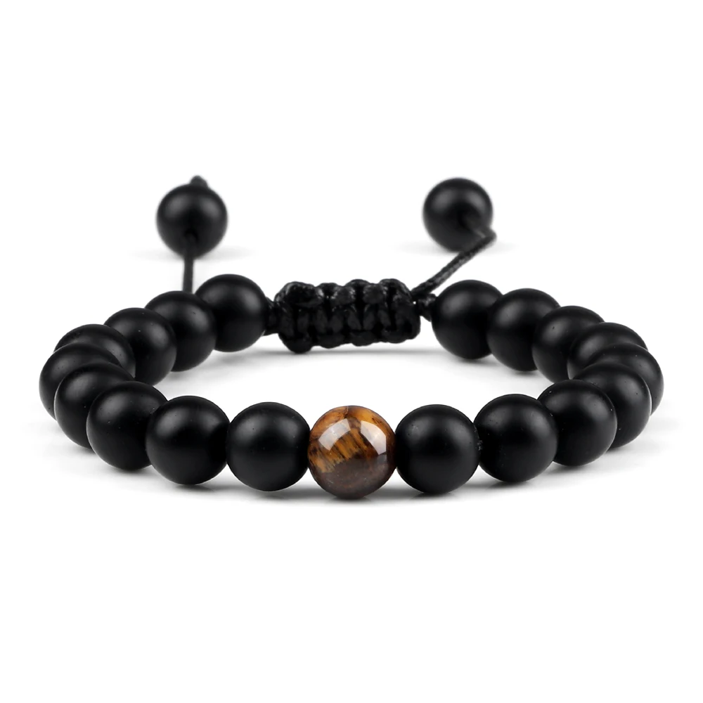 Men Black Onyx Beaded Bracelets Couple Distance 8mm Natural Stone Tiger Eye Buddha Adjustable Bangles Charms Women Yoga Jewelry
Men Black Onyx Beaded Bracelets Couple Distance 8mm Natural Stone Tiger Eye Buddha Adjustable Bangles Charms Women Yoga Jewelry