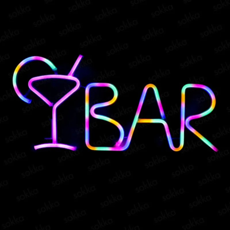 LED BAR Neon Sign Light for Bar KTV Snack Shop Decor Juice Letter Neon Lamp Tube Christmas Wall Decor with Remote Control
LED BAR Neon Sign Light for Bar KTV Snack Shop Decor Juice Letter Neon Lamp Tube Christmas Wall Decor with Remote Control