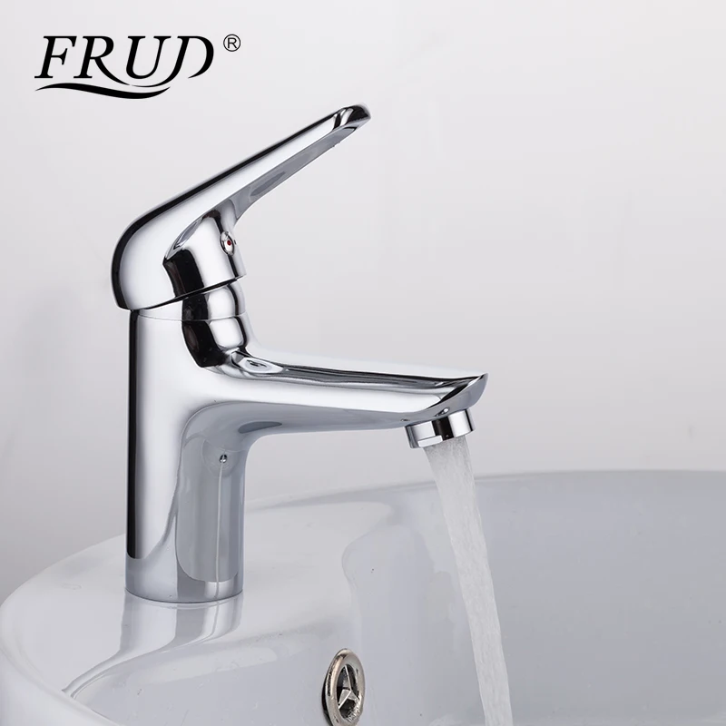 FRUD Bathroom Basin Sink Faucet Deck Mounted Hot Cold Water Mixer Washbasin Taps Stainless Steel Lavatory Sink Tap Crane R10102 
FRUD Bathroom Basin Sink Faucet Deck Mounted Hot Cold Water Mixer Washbasin Taps Stainless Steel Lavatory Sink Tap Crane R10102