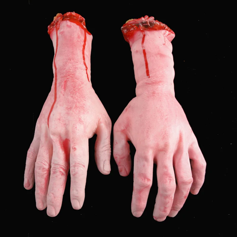Horror Trick Toy Scary Prop Latex Stump Bloody Cut Hand Feet Bone Halloween Gift Practical Joke Rubber Artificial Funny EIG88
Horror Trick Toy Scary Prop Latex Stump Bloody Cut Hand Feet Bone Halloween Gift Practical Joke Rubber Artificial Funny EIG88