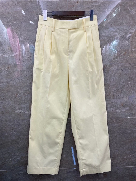 2021 spring and summer new women's wear solid color decoration casual fashion versatile pants 322
2021 spring and summer new women's wear solid color decoration casual fashion versatile pants 322