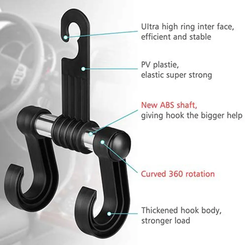 Car Hooks Back Seat Headrest Hook Universal Auto Vehicle Headrest Hanger Storage Organizer for Hang Groceries Clothes Umbrella
Car Hooks Back Seat Headrest Hook Universal Auto Vehicle Headrest Hanger Storage Organizer for Hang Groceries Clothes Umbrella
