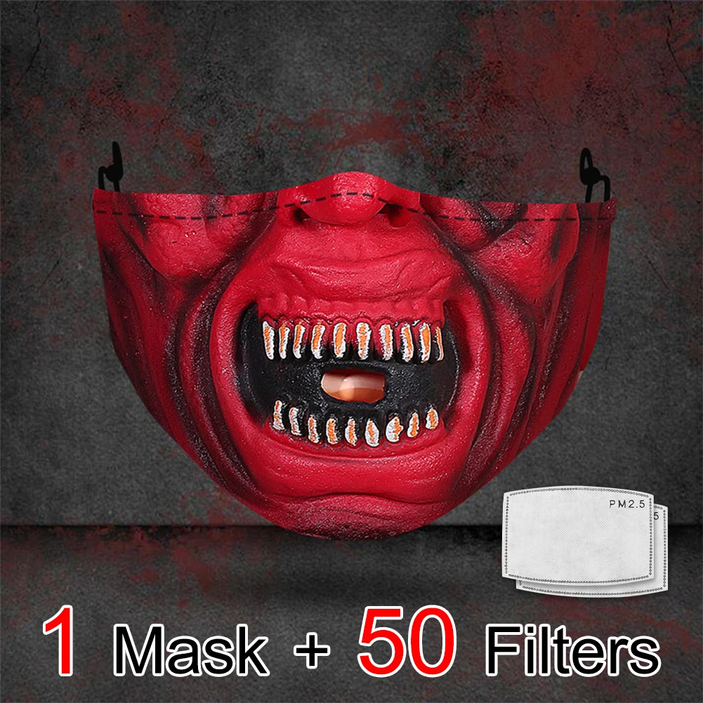 Cosplay Printed Face Mask Adult Washable Fabric 3D Mouth Masks Reusable Filters DustProof Mask
Cosplay Printed Face Mask Adult Washable Fabric 3D Mouth Masks Reusable Filters DustProof Mask