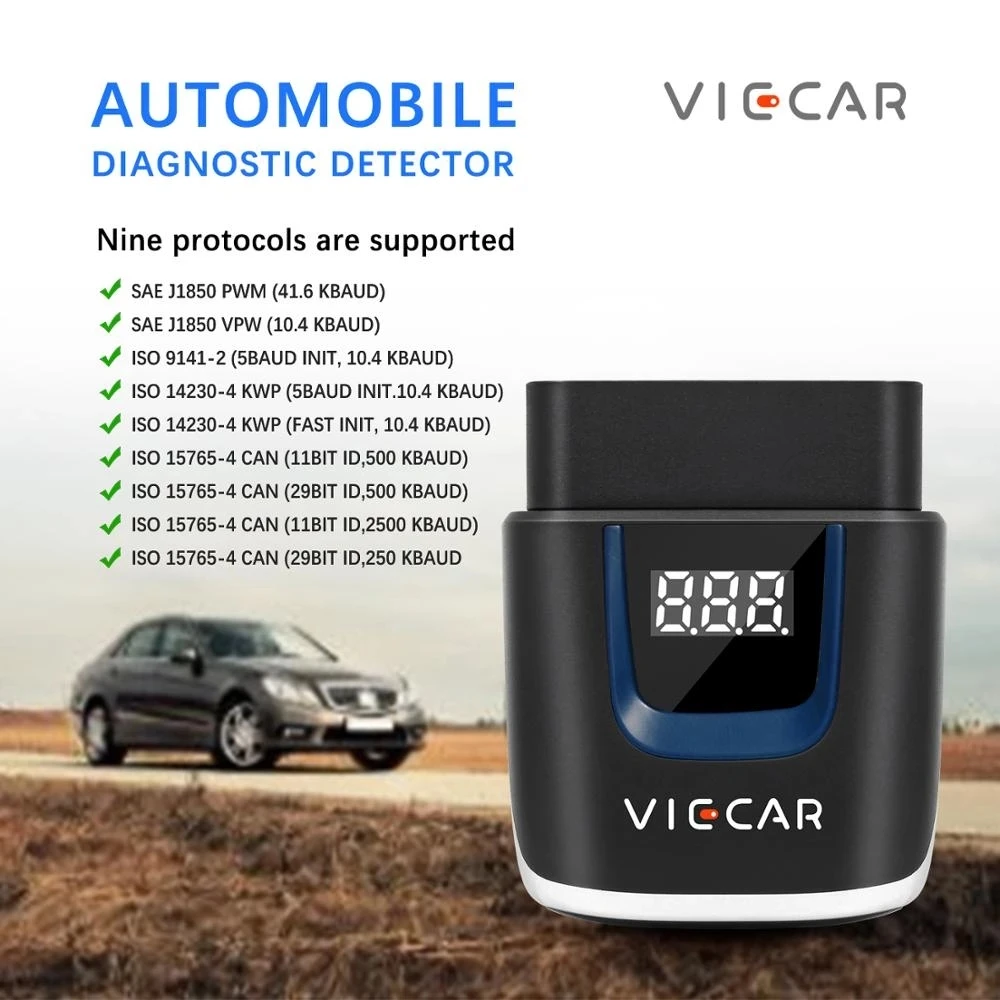 Newest VIECAR VP001 VP002 VP003 VP004 OBD2 ELM 327 PIC18F25K80 Scanner Car Diagnostic Tool Type-C Connection Free Shipping
Newest VIECAR VP001 VP002 VP003 VP004 OBD2 ELM 327 PIC18F25K80 Scanner Car Diagnostic Tool Type-C Connection Free Shipping