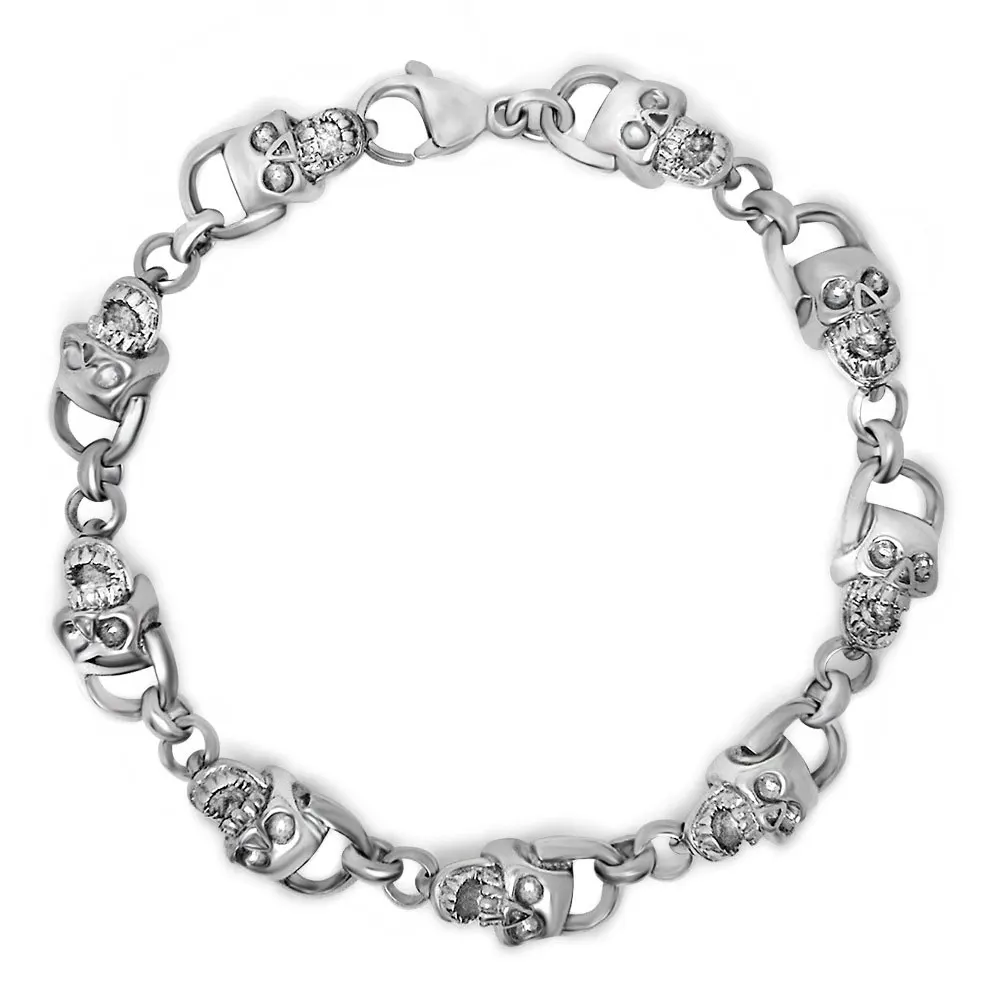 JHSL Punk Male Men Statement Link Chain Skull Bracelets Bangles Gift High Quality Stainless Steel Fashion Jewelry Wholesale
JHSL Punk Male Men Statement Link Chain Skull Bracelets Bangles Gift High Quality Stainless Steel Fashion Jewelry Wholesale