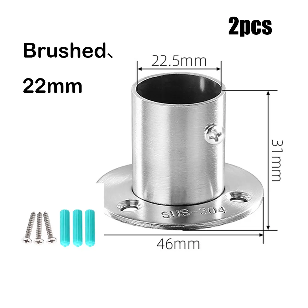 2pcs 304Stainless Steelflange Seat Tube Seat Shower Curtain Rod Curtain Rod Clothes Rail Base Side Flange Tube Holder
2pcs 304Stainless Steelflange Seat Tube Seat Shower Curtain Rod Curtain Rod Clothes Rail Base Side Flange Tube Holder