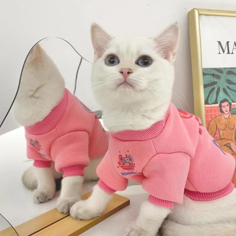 Cute Cat Dog Clothes Autumn and Winter Fashion Printing Small and Medium Dogs Plus Velvet Thick Coat Sweater Jacket Coat
Cute Cat Dog Clothes Autumn and Winter Fashion Printing Small and Medium Dogs Plus Velvet Thick Coat Sweater Jacket Coat