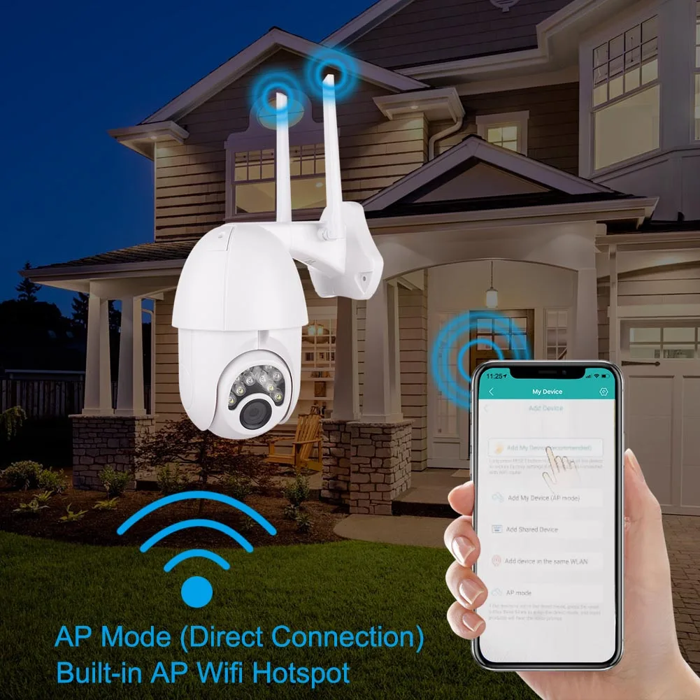 2MP IP66 Waterproof HD 1080P IP Camera Outdoor Outside Wireless Wifi Security Camera Night Surveillance CCTV Camera
2MP IP66 Waterproof HD 1080P IP Camera Outdoor Outside Wireless Wifi Security Camera Night Surveillance CCTV Camera